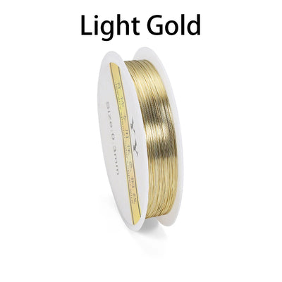 Gold Copper Wire Beading Cord Flexible Jewelry Wire - Smarsty