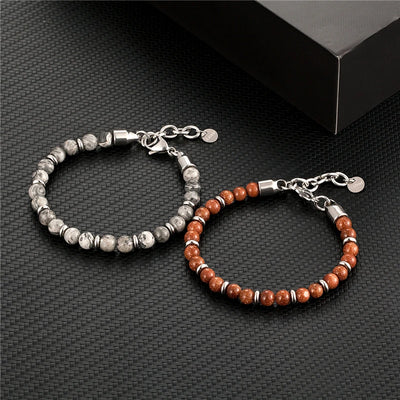 Colorful 6mm Tiger Eye Beads Bracelet for Men and Women - Smarsty