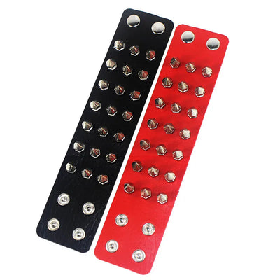 90s Punk Style PU Leather Spiked Bracelet - Smarsty