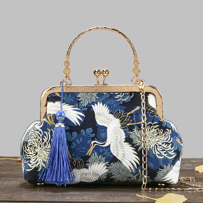 Vintage Fringe Shoulder Bag With Chain Crossbody Small - Smarsty