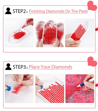 Handmade Moon Flower Diamond Painting for Bedroom Decor - Smarsty
