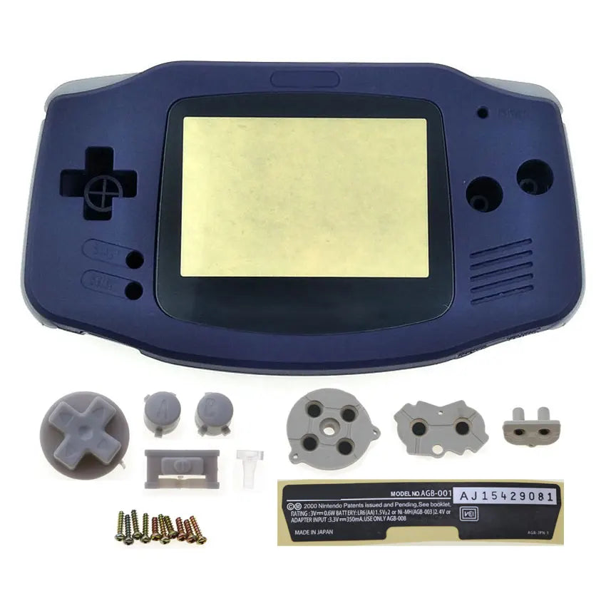 GBA Console Plastic Shell Case With Button Kit - Smarsty