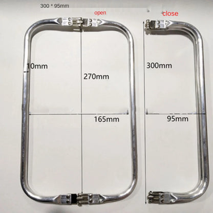 DIY Metal Purse Frame Handle Kiss Clasp Lock For Bag Sewing Craft Tailor Accessories Bag Frame For Purse Backpack Bags Parts