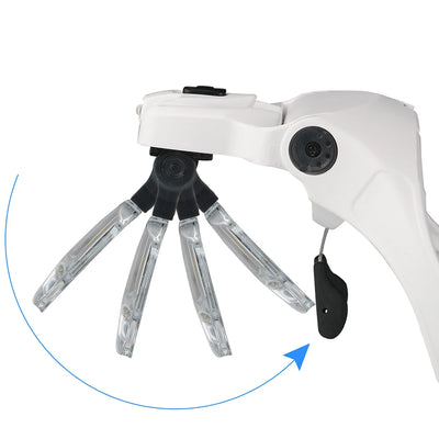 Illuminated Magnifying Glasses with Adjustable LED Lights - Smarsty