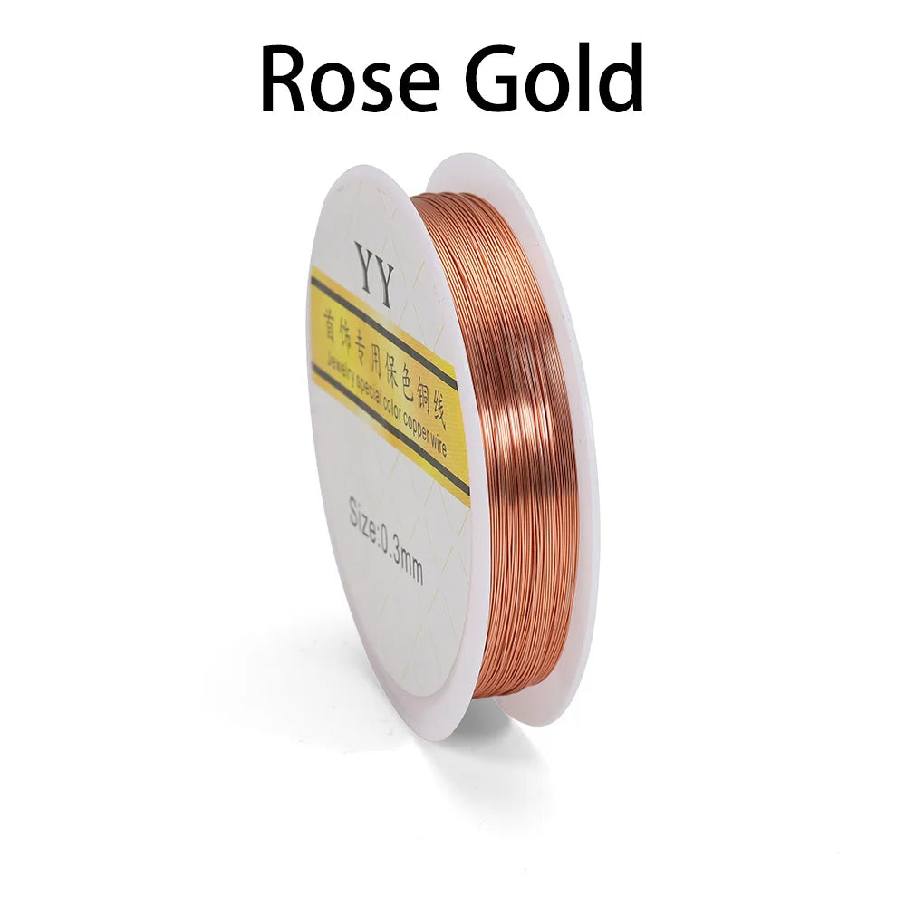 Gold Copper Wire Beading Cord Flexible Jewelry Wire - Smarsty