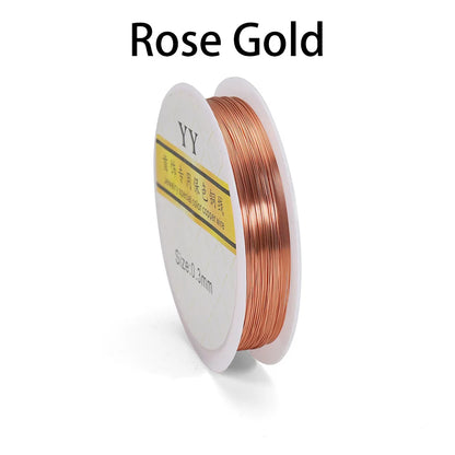 Gold Copper Wire Beading Cord Flexible Jewelry Wire - Smarsty