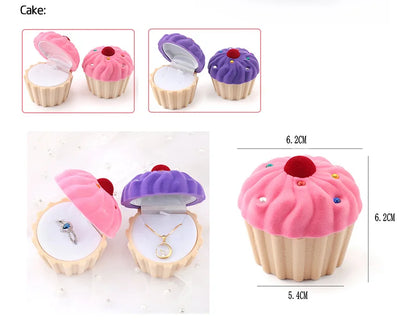Lovely Velvet Jewelry Box for Rings and Earrings Display - Smarsty