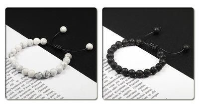Adjustable 8mm Tiger Eye Beads Bracelet for Yoga Healing - Smarsty
