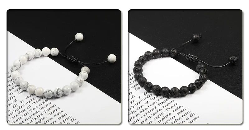 Adjustable 8mm Tiger Eye Beads Bracelet for Yoga Healing - Smarsty