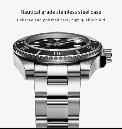 Addiesdive Waterproof Stainless Steel Quartz Watch for Men - Smarsty