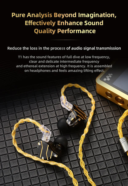 QKZ T1 HiFi Earphone Upgrade Cable with MMCX Connector - Smarsty