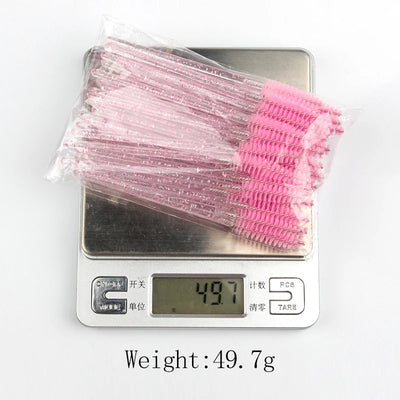 5/25/50 PCS Makeup Brushes Pink Crystal Eyelashes Brush Reusable Fake Lashes Extension Supplies False Eyelash Make up Tool Hot - Smarsty