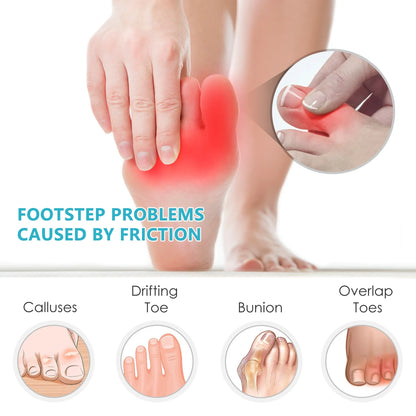 Silicone Toe Separators for Bunion Relief and Foot Care - Smarsty
