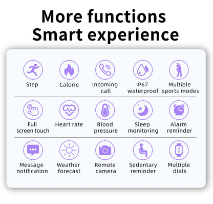 Smart Fitness Watch with Heart Rate Monitor and Waterproof Design - Smarsty