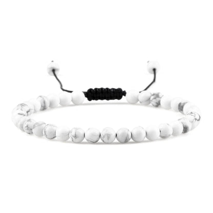 Adjustable Lava Stone Beaded Bracelet for Chakra Healing - Smarsty