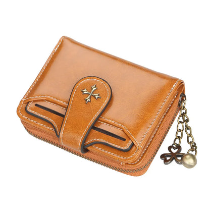 2023 New Women Wallets Fashion Short PU Leather Top Quality Card Holder Female Zipper Purse - Smarsty