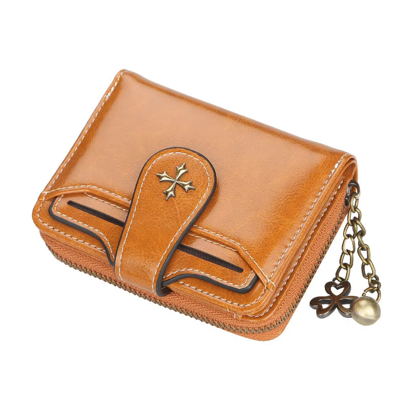 2023 New Women Wallets Fashion Short PU Leather Top Quality Card Holder Female Zipper Purse - Smarsty