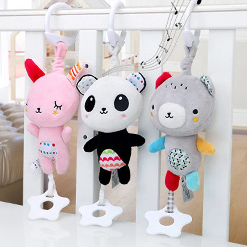 Newborn Baby Plush Stroller Toys Baby Rattles Mobiles Cartoon Animal Hanging Bell Educational Baby Toys 0-12 Months Speelgoed by Smarsty