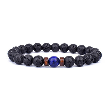 Volcanic Stone Bracelet for Men with Mood Tracking Feature - Smarsty