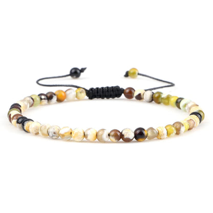 Adjustable Lava Stone Beaded Bracelet for Chakra Healing - Smarsty