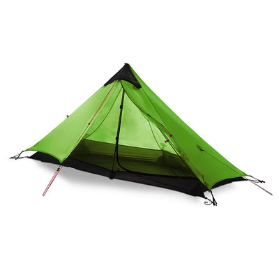 FLAME'S CREED Lanshan 1 Person Oudoor Ultralight Camping Tent Single Man 3 Season Professional 15D Silnylon Rodless Tent by Smarsty