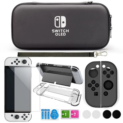 Nintendo Switch Oled Hard Shell Travel Case Bundle - Smarsty