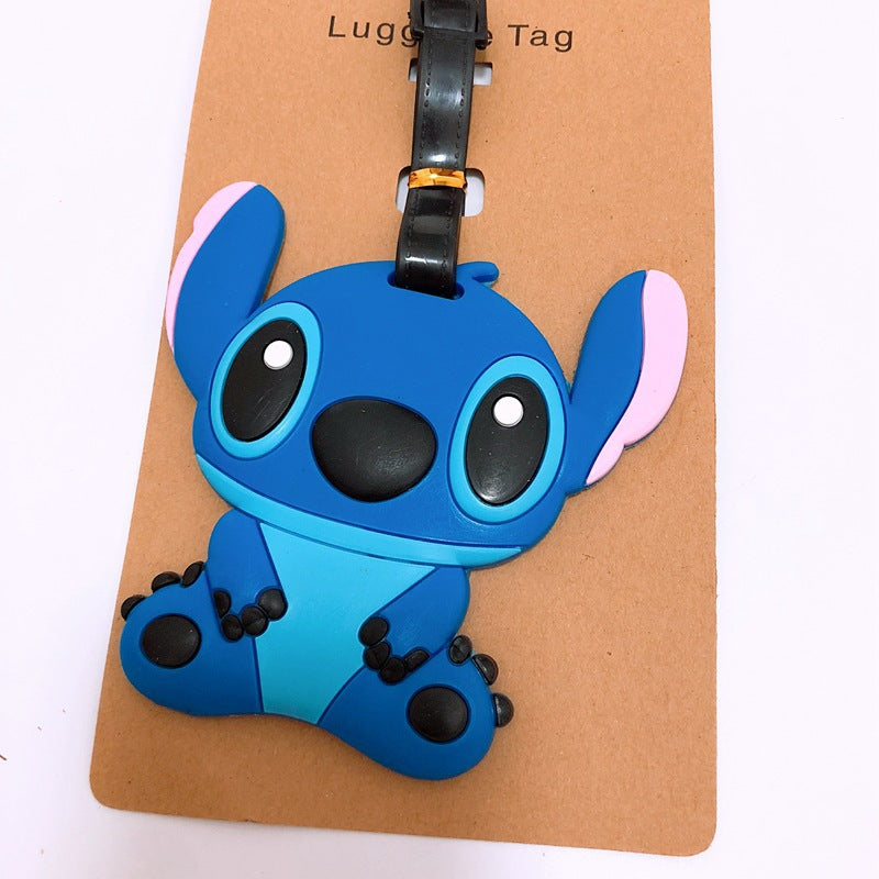 Disney Anime Cute Stitch Luggage Tag Suitcase ID Addres Holder Baggage Boarding Tags Portable Label - Smarsty