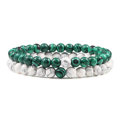 Couples Distance Lava Stone Yoga Bracelets Set - Smarsty