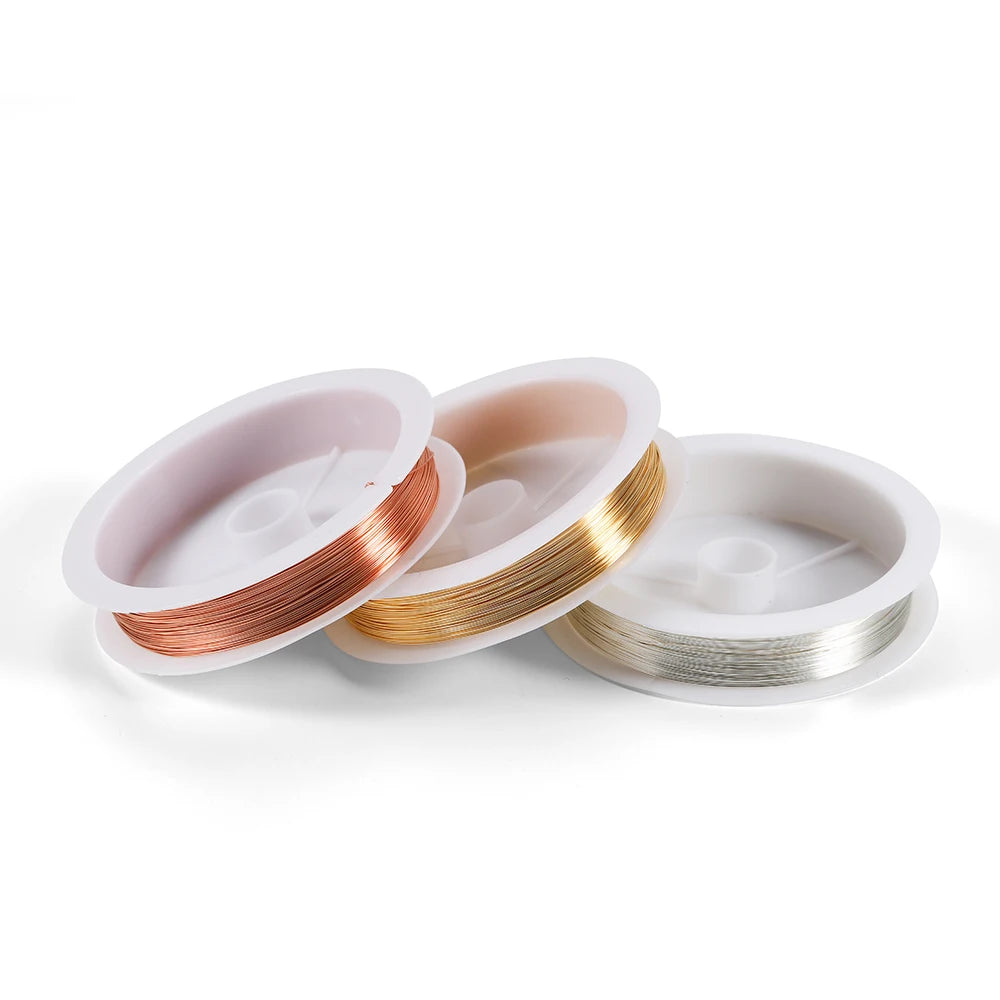 Gold Copper Wire Beading Cord Flexible Jewelry Wire - Smarsty