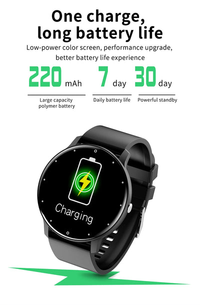 LIGE Smart Watch for Ladies with Full Touch Screen - Smarsty