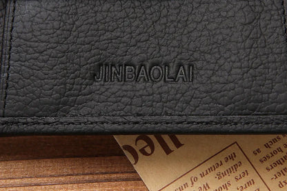 Classic Short Genuine Leather Men Wallets Fashion Coin Pocket Card Holder Men Purse Simple Quality Male Wallets - Smarsty