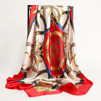 Luxury Silk Scarf for Women Sun Protection Designer Shawl - Smarsty