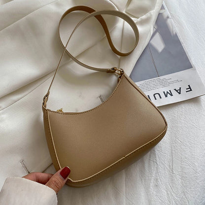 Retro PU Leather Shoulder Bag For Women Hobo Style Classic - Smarsty