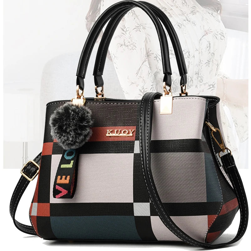 PU Leather Crossbody Handbag For Women With Zipper - Smarsty