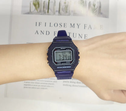 Luxury Waterproof Digital Men's Wristwatch with Square Dial - Smarsty