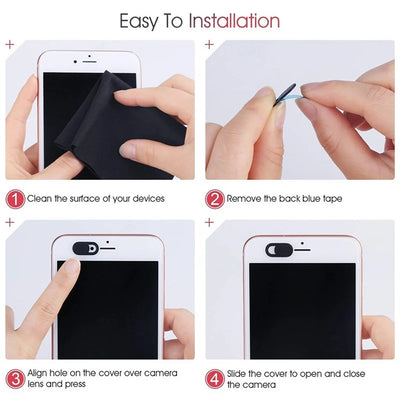 20/10/5/1pcs Sliding Webcam Cover Laptop Camera Cover Slider Phone Antispy For iPad PC Macbook Tablet lenses Privacy Sticker - Smarsty