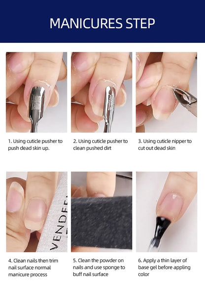 Vendeeni 6 Colors Magnetic Cat Eye Nail Polish Set - Smarsty