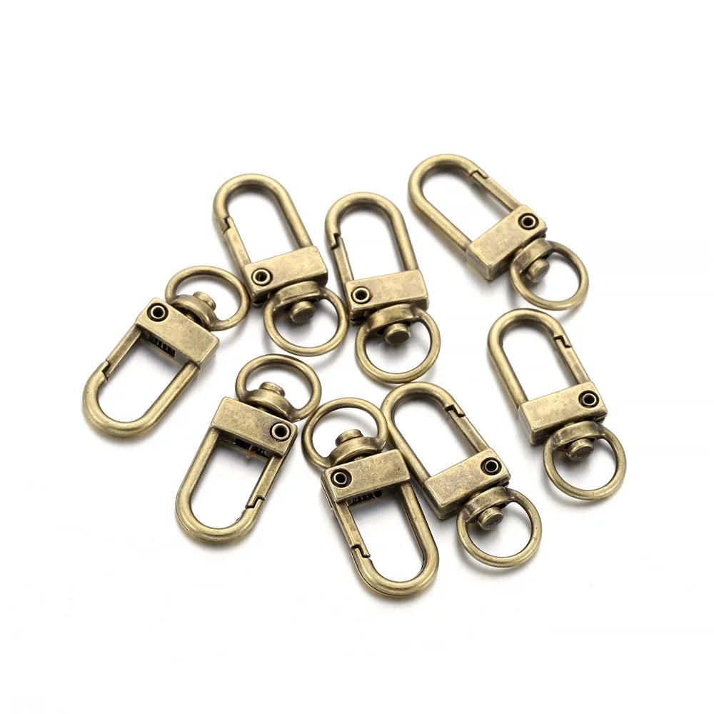 Rotating Lobster Clasps Gold Rhodium Secure 10pcs Pack - Smarsty