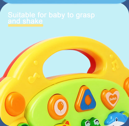 Kids Cartoon Piano Keyboard Game with Animal Sounds Flashing Light Music Baby Instrument Music Toys Educational Toys Kids Gifts by Smarsty