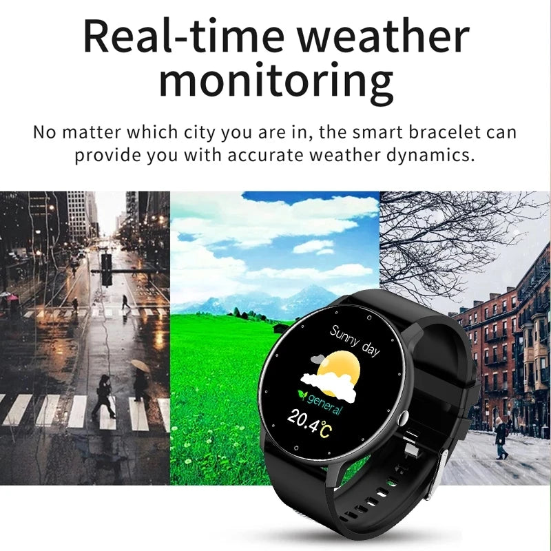 Smart Fitness Watch with Heart Rate Monitor and Waterproof Design - Smarsty