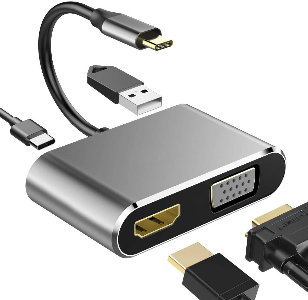 USB C Hub 4K HDMI Adapter With Multiport Thunderbolt