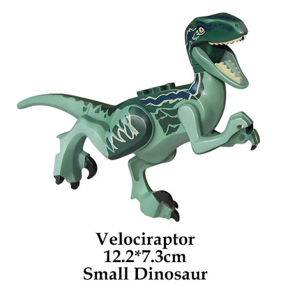 Jurassic Dinosaur World Brutal Raptor T-Rex Triceratops Indominus Rex Model Building Blocks Dino Velociraptor Figure Bricks Toys