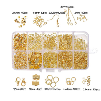 Alloy Jewelry Findings Set with Clasps and Hooks - Smarsty