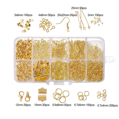 Alloy Jewelry Findings Set with Clasps and Hooks - Smarsty