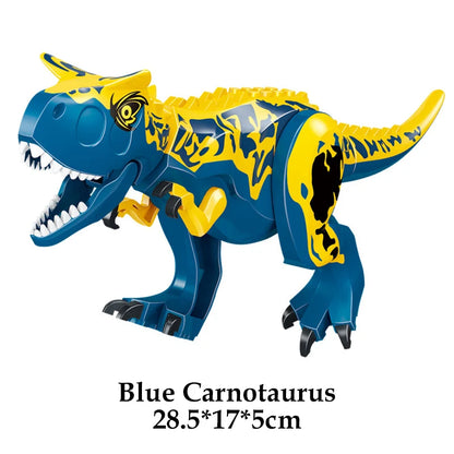 Jurassic Dinosaur World Brutal Raptor T-Rex Triceratops Indominus Rex Model Building Blocks Dino Velociraptor Figure Bricks Toys