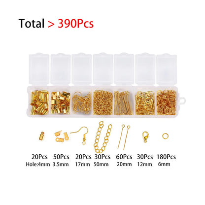 Alloy Jewelry Findings Set with Clasps and Hooks - Smarsty