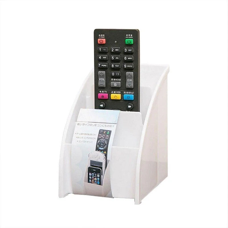 1PC Remote Control Storage Holder Desktop Case Box Organiser Mobile Phone Stand Home Decor by Smarsty