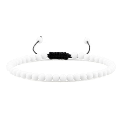 Adjustable Lava Stone Beaded Bracelet for Chakra Healing - Smarsty