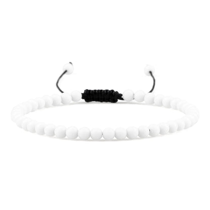 Adjustable Lava Stone Beaded Bracelet for Chakra Healing - Smarsty