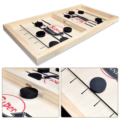 Table Hockey Paced Sling Puck Board Game Fast Sling Puck Winner Party Game Adult Child Family Game Desktop Battle Board Game by Smarsty